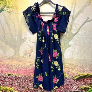 TCEC floral cold shoulder dress size small 625